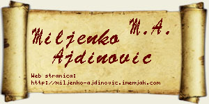 Miljenko Ajdinović vizit kartica